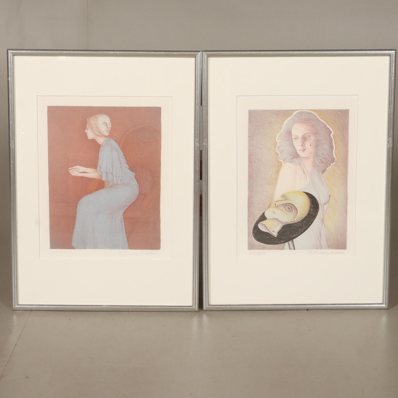 BERT-JOHNNY NILSSON. LITHOGRAPHS 2 pieces, signed and numbered.