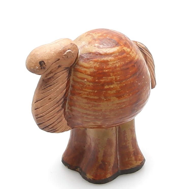 FIGURIN i stengods, Dromedar från serien "Menageri", Lisa Larson, Gustavsberg, 1960/70-tal.