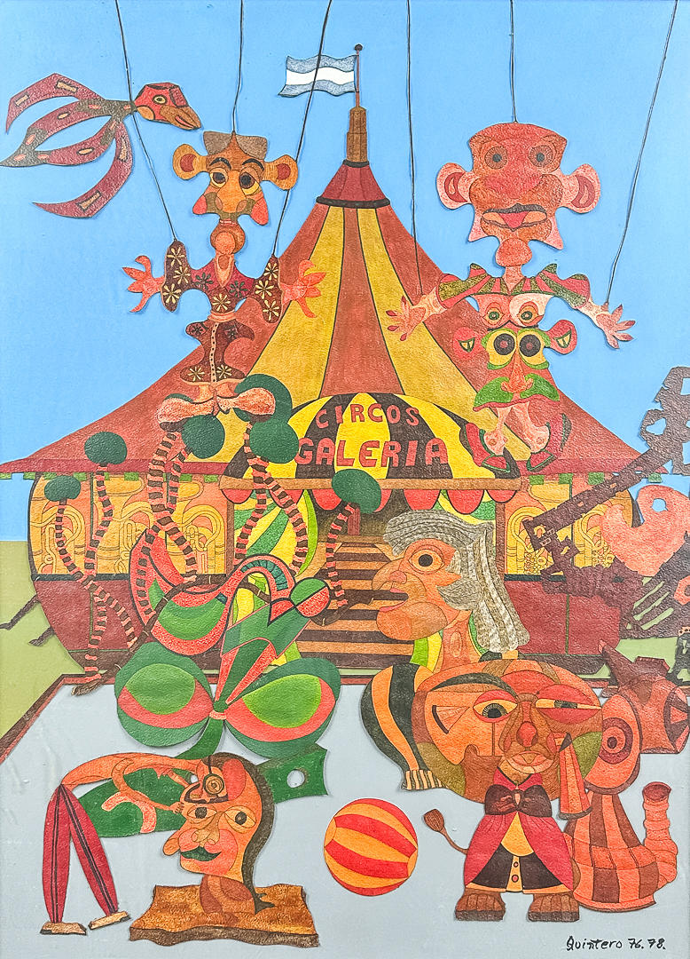 Unknown artist, MIXED MEDIA, signed, dated-76, 78.