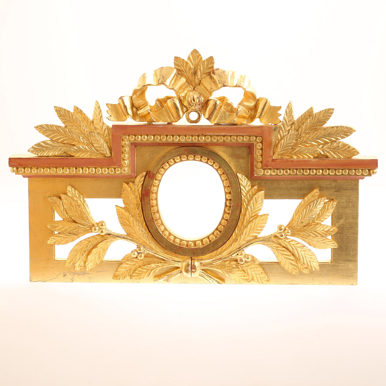 DEKORELEMENT, förgyllt trä, gustaviansk stil.