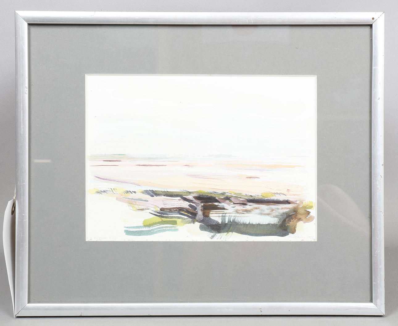 CHRIS WINN. 'HOLKHAM PINES' WATERCOLOUR.