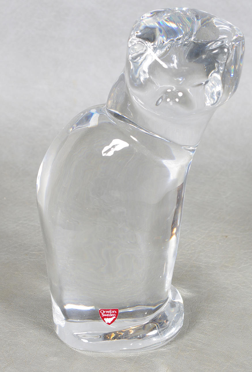 GLASSKULPTUR, katt, Olle Alberius.