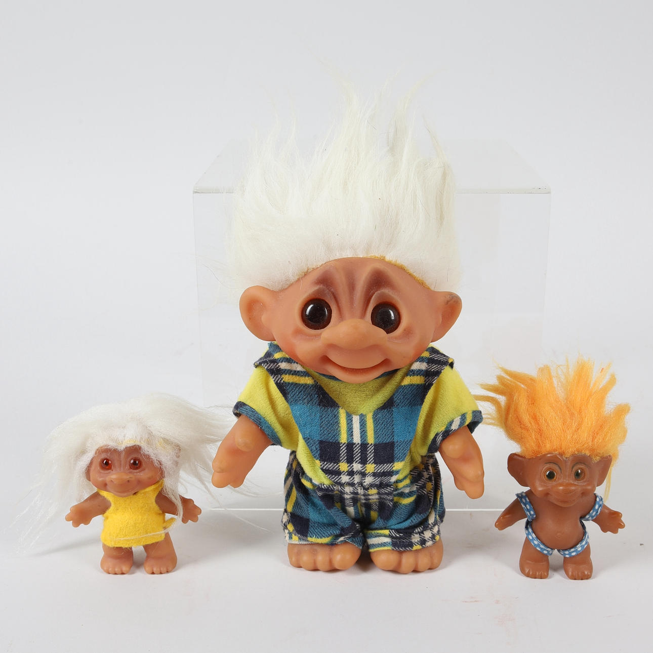 THOMAS DAM. Toy troll, 3 pcs. Tagged, Denmark.