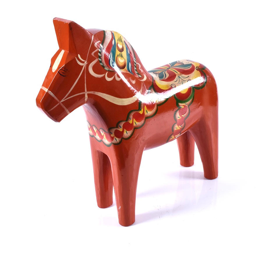 DALAHÄST, maalattua puuta, 1900-luku.