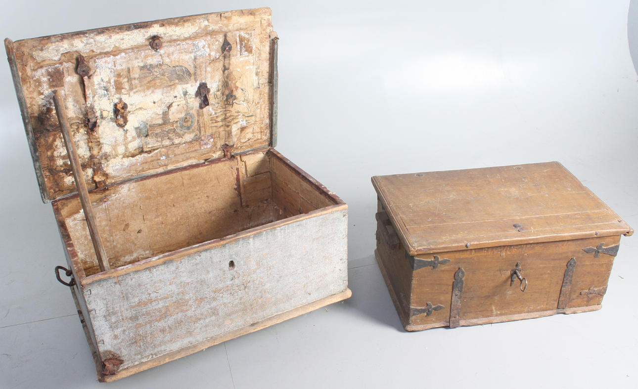 KISTOR, 2 stycken, 1800/1900-tal.