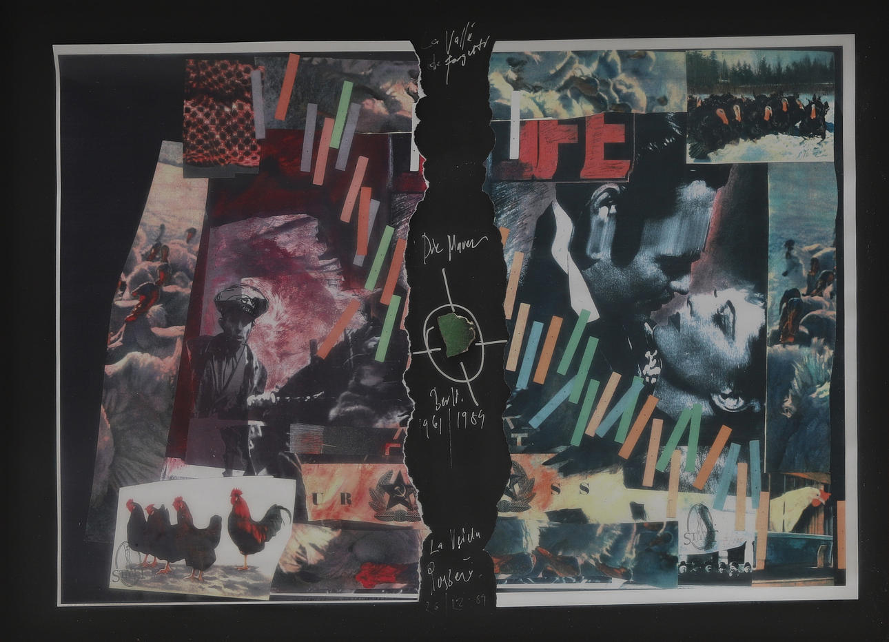 PETER APELGREN. “Die Mauer”, mixed media, stamp signed Stylt.