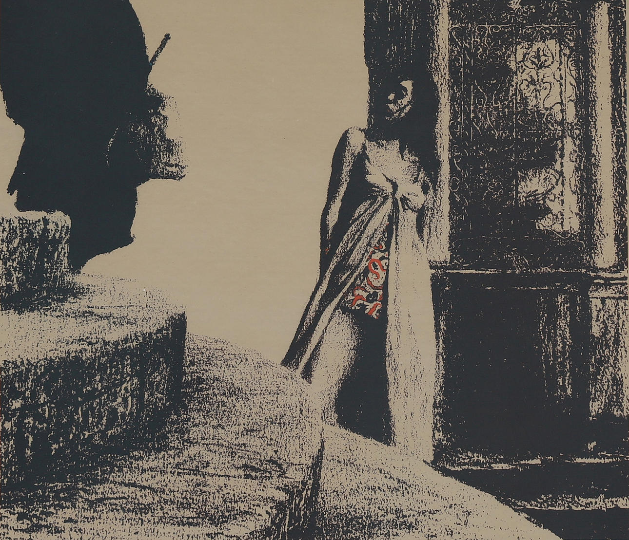 OLA BILLGREN. Lithograph, signed, dated -69 and numbered 176/260.