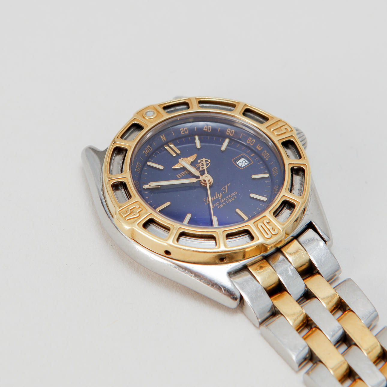 ARMBANDSUR, Breitling, Lady J, stål/guld, quartz.
