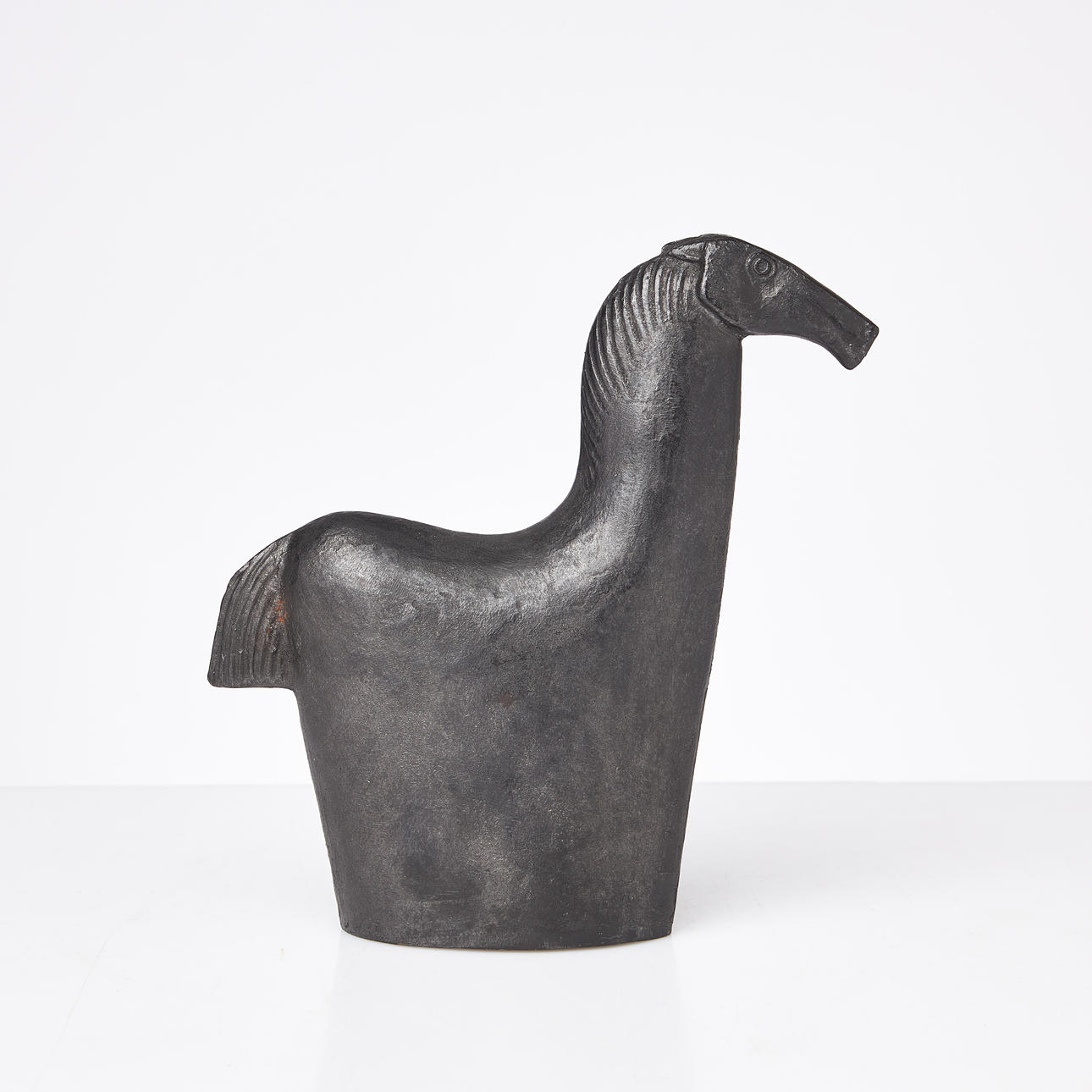 BEAR NYBERG. Horse, sculpture, iron, signed.