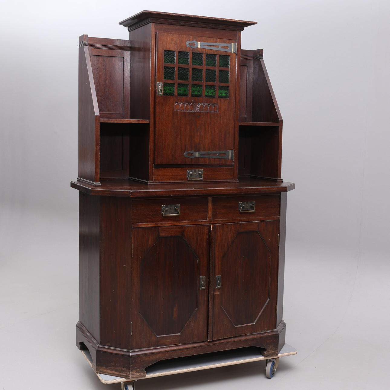 An oak dining cabinet, late 20th century.