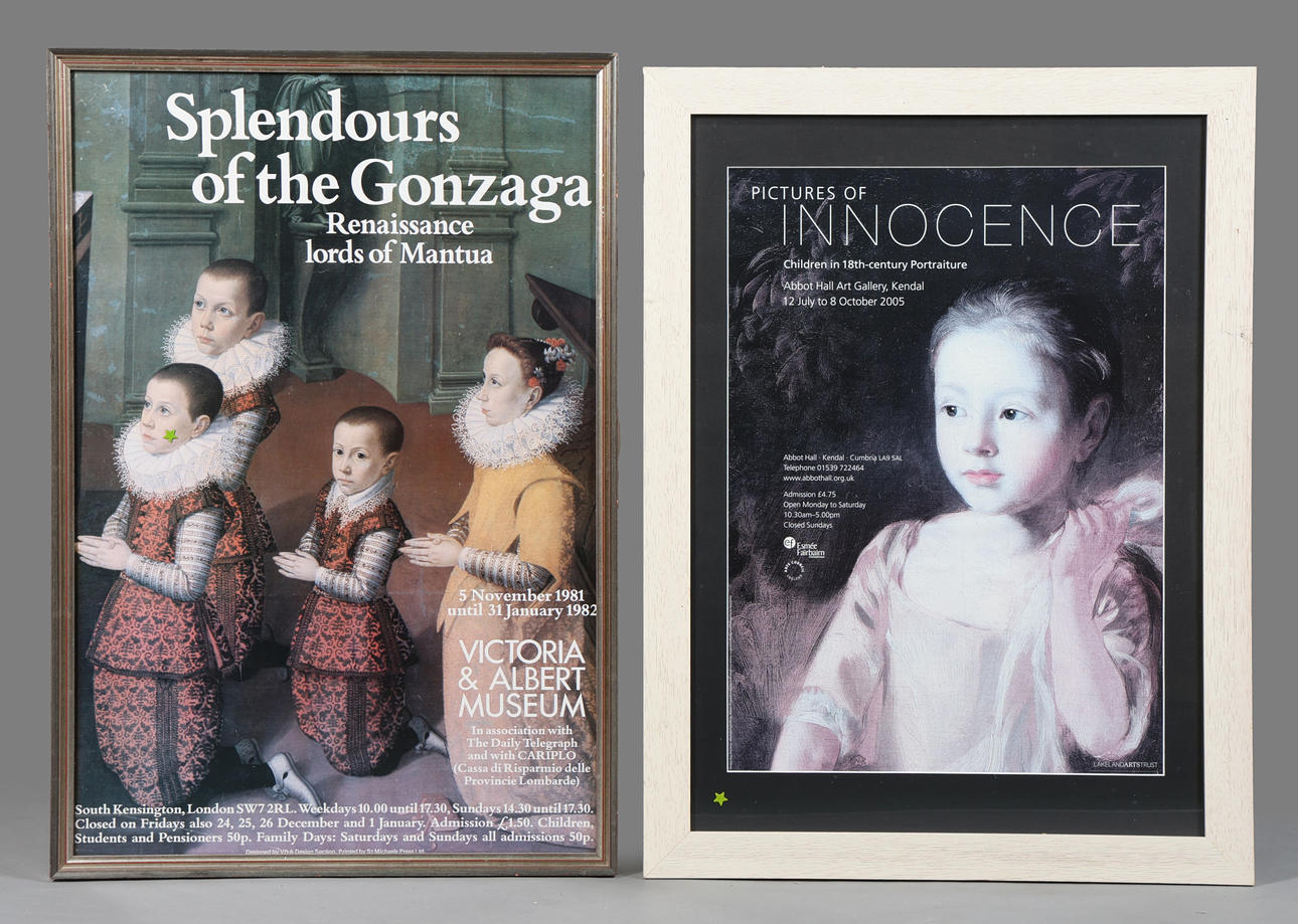 TWO FRAMED GALLERY POSTERS (2).
