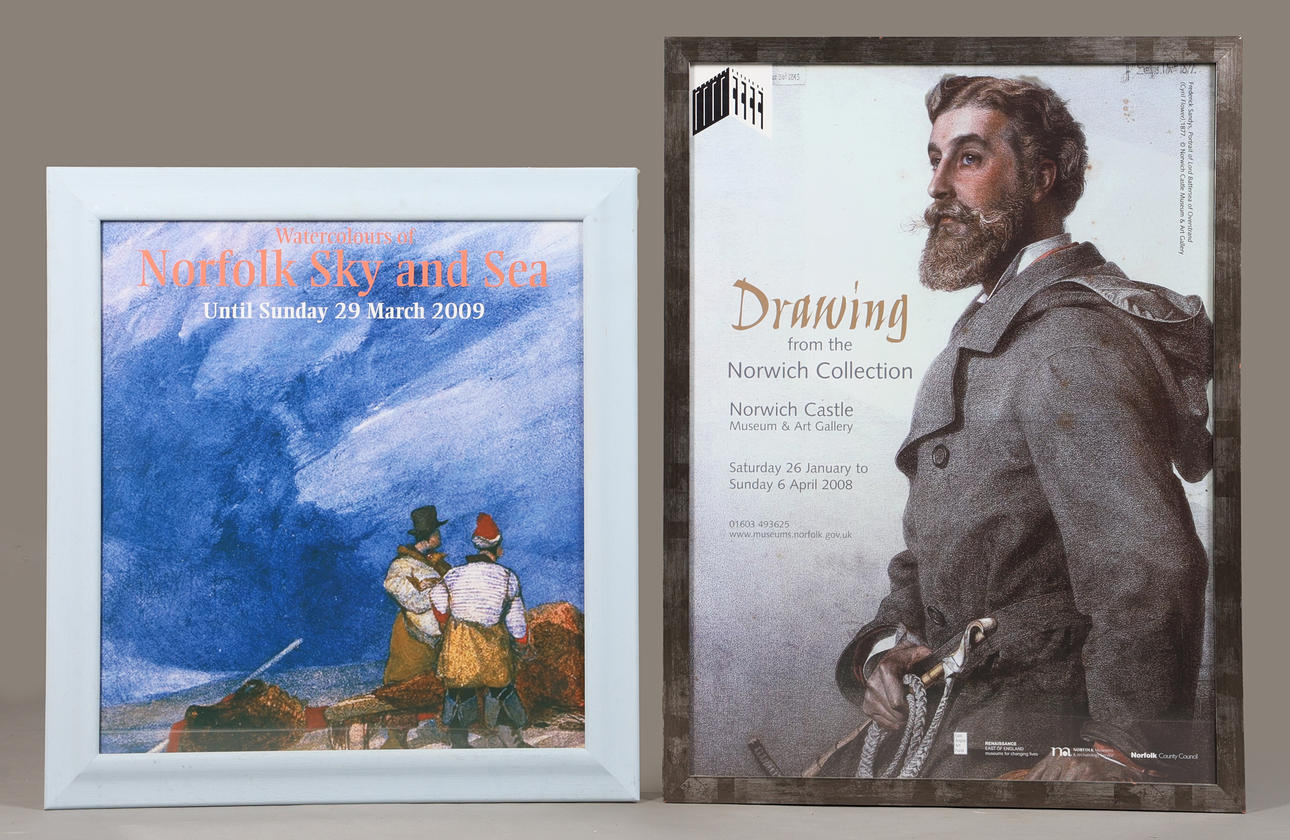 TWO FRAMED GALLERY POSTERS (2).