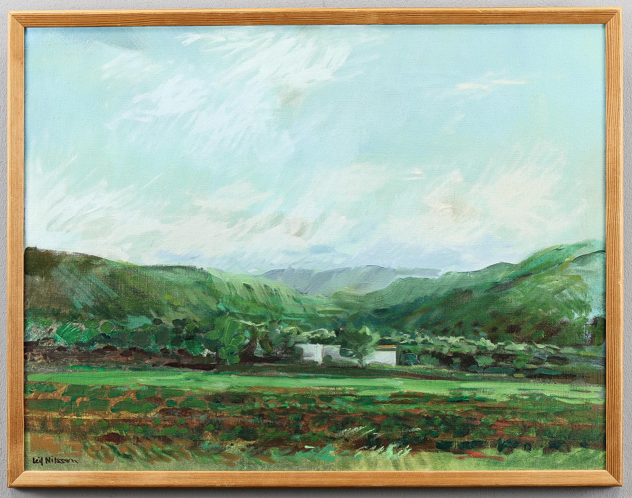 LEIF NILSSON oil on canvas, signed.