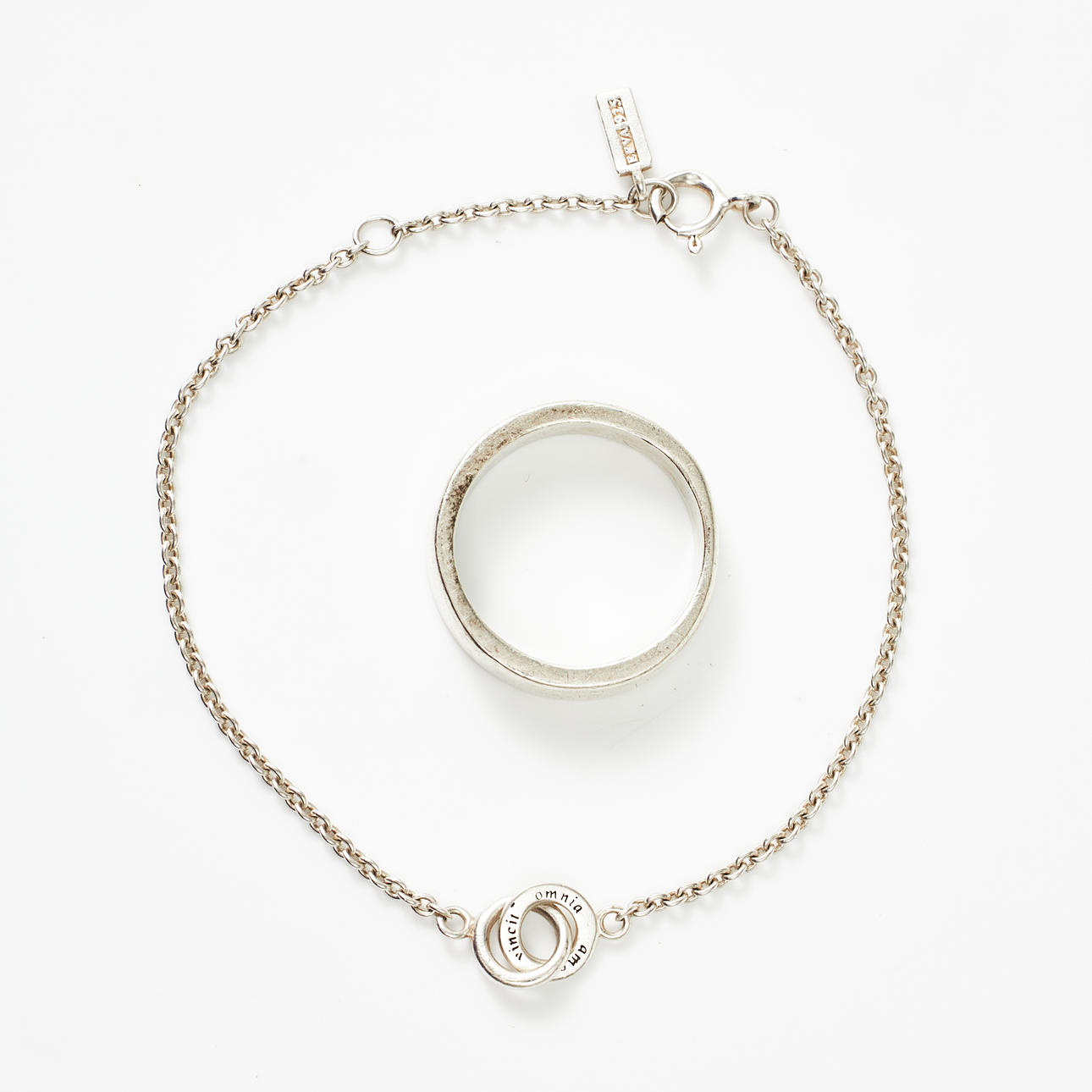 EFVA ATTLING, ring, bracelet, sterling silver.