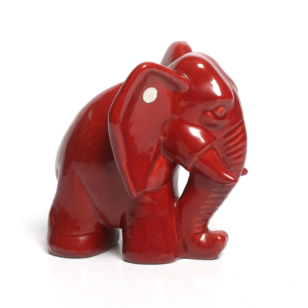 FIGURIN, keramik, elefant, Gabriel Keramik, 1900-talets första hälft.