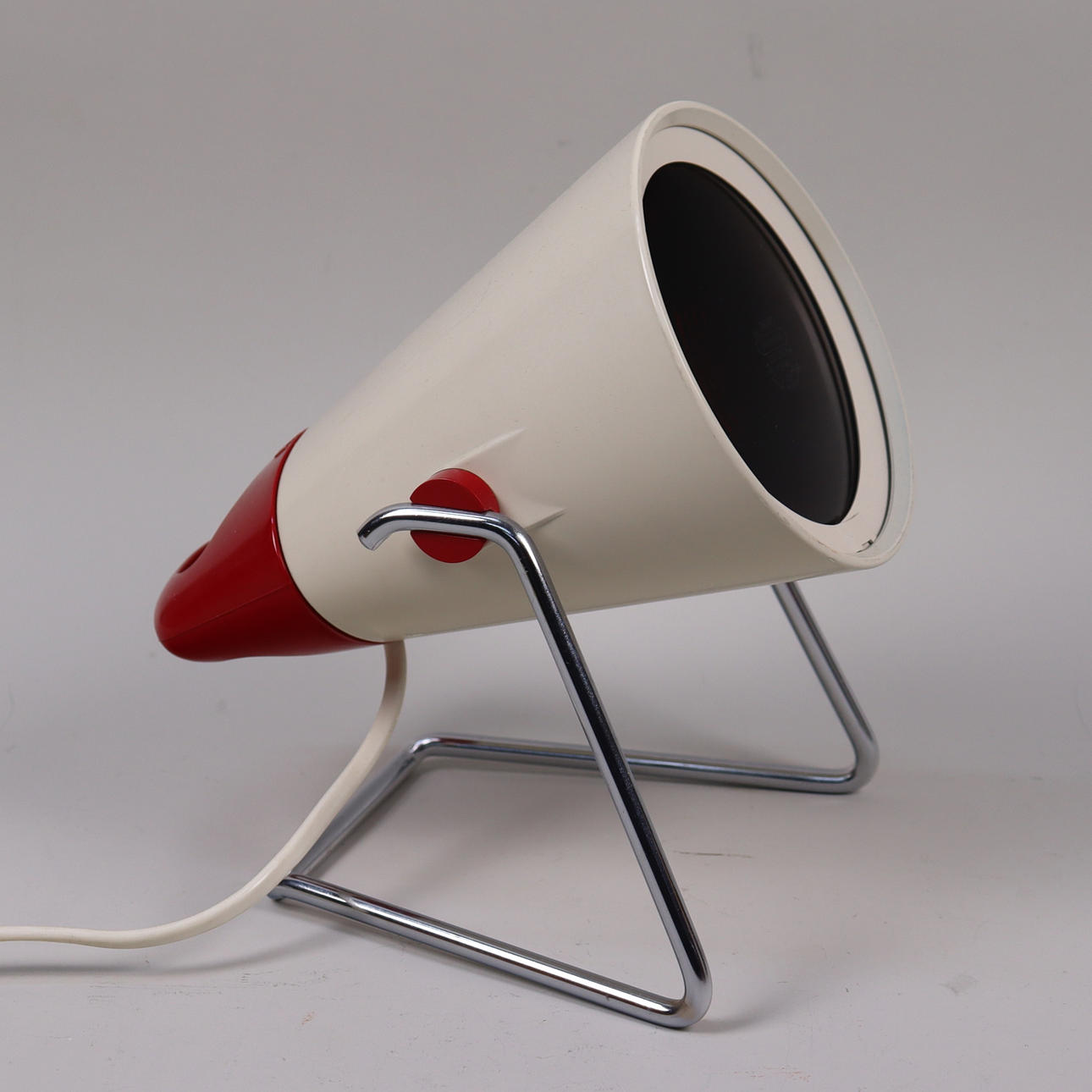PHILIPS KL7500, heating/solar lamp, table model, 1960s.