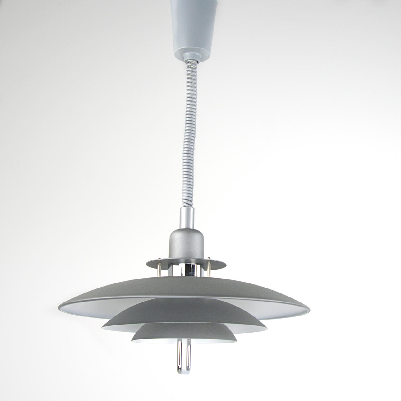 CEILING LAMP, grey metal, adjustable, Belid.