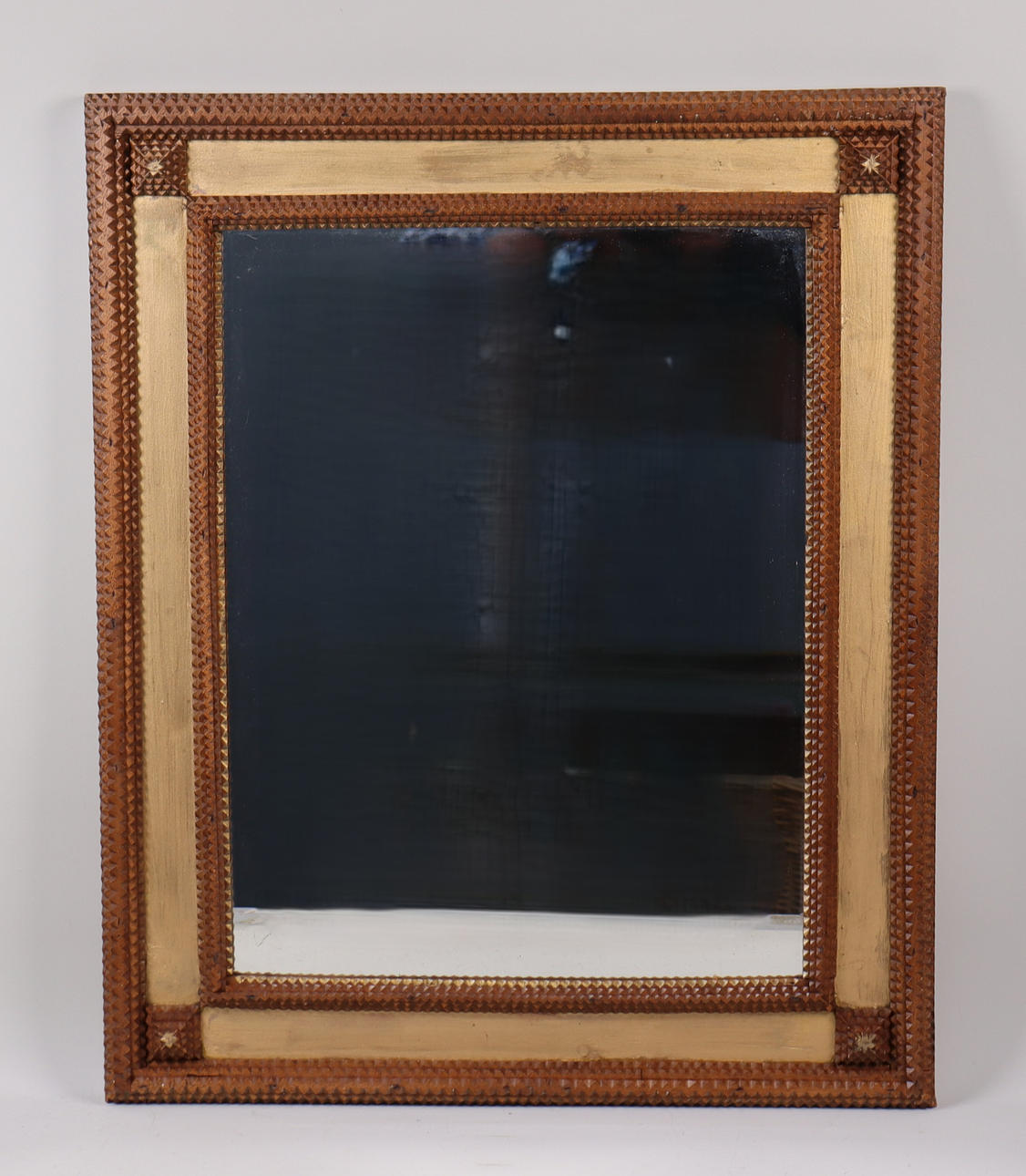 MIRROR, hobos -/sailor art, wooden frame.