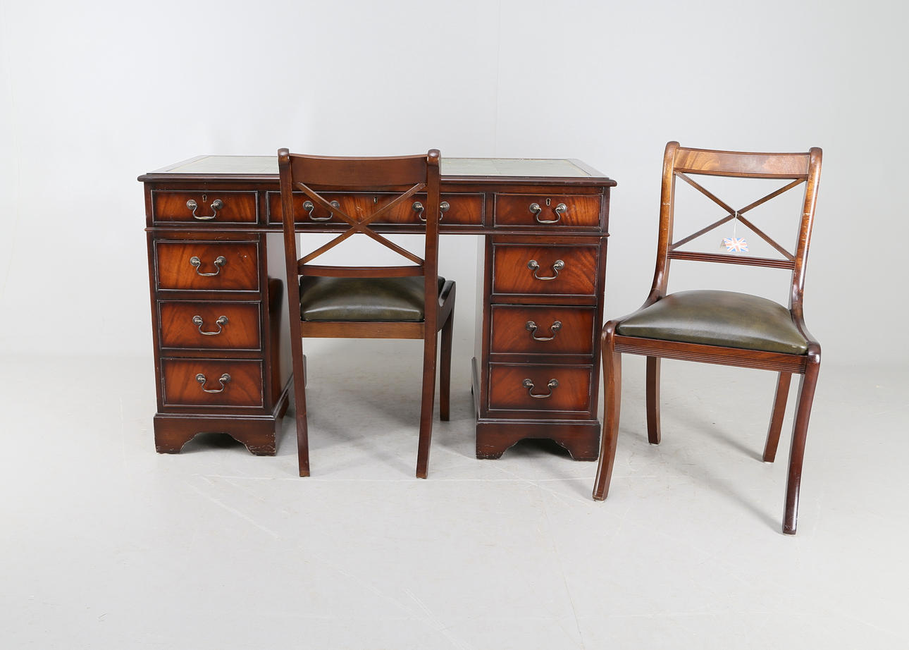 SKRIVBORD samt STOLAR,Engelsk stil, 19/2000-tal.