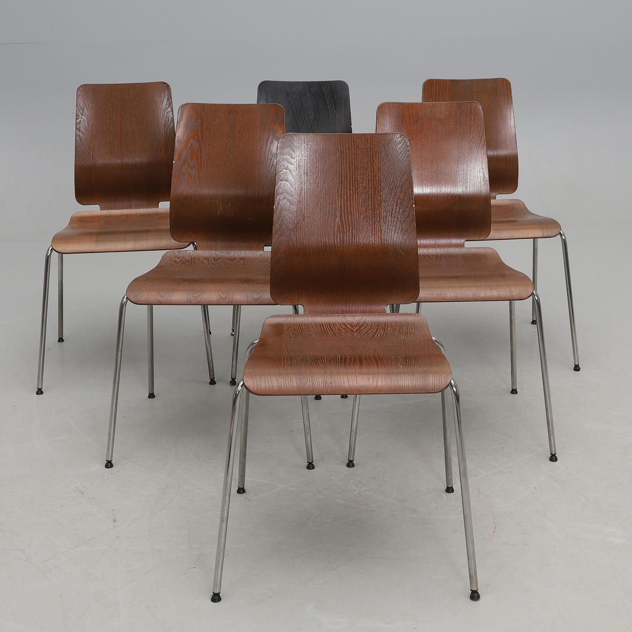 A set of 6 “Gilbert” chairs, IKEA.