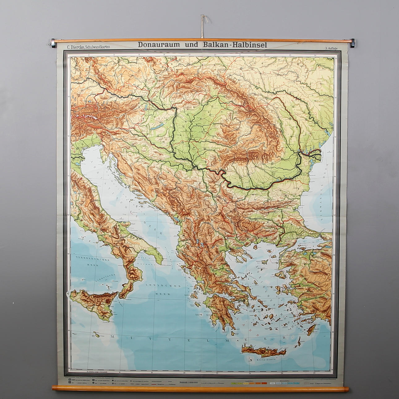 KARTA, Balkanhalvön, 1900-tal, P.A Norstedt & Söner Stockholm.