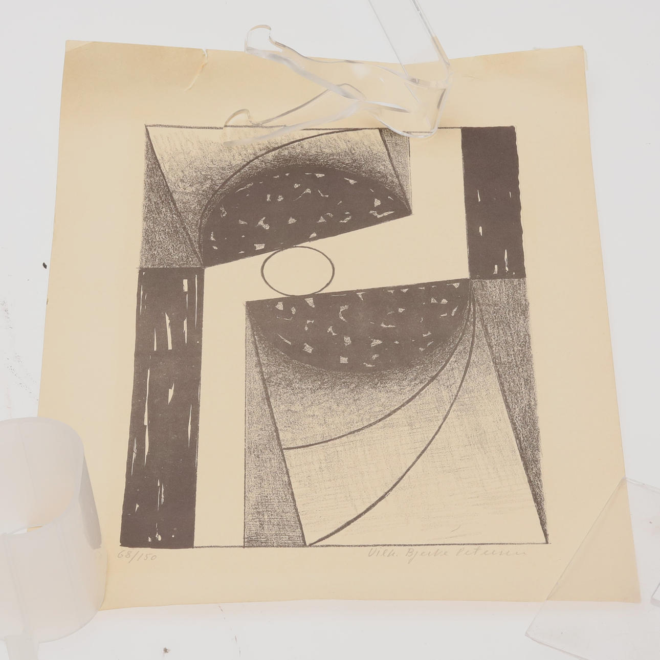 VILHELM BJERKE PETERSEN. Lithograph, signed and numbered 68/150.