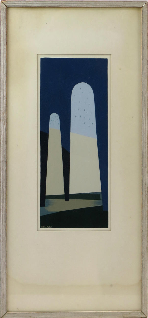 ARNE WILLNERS. Gouache.