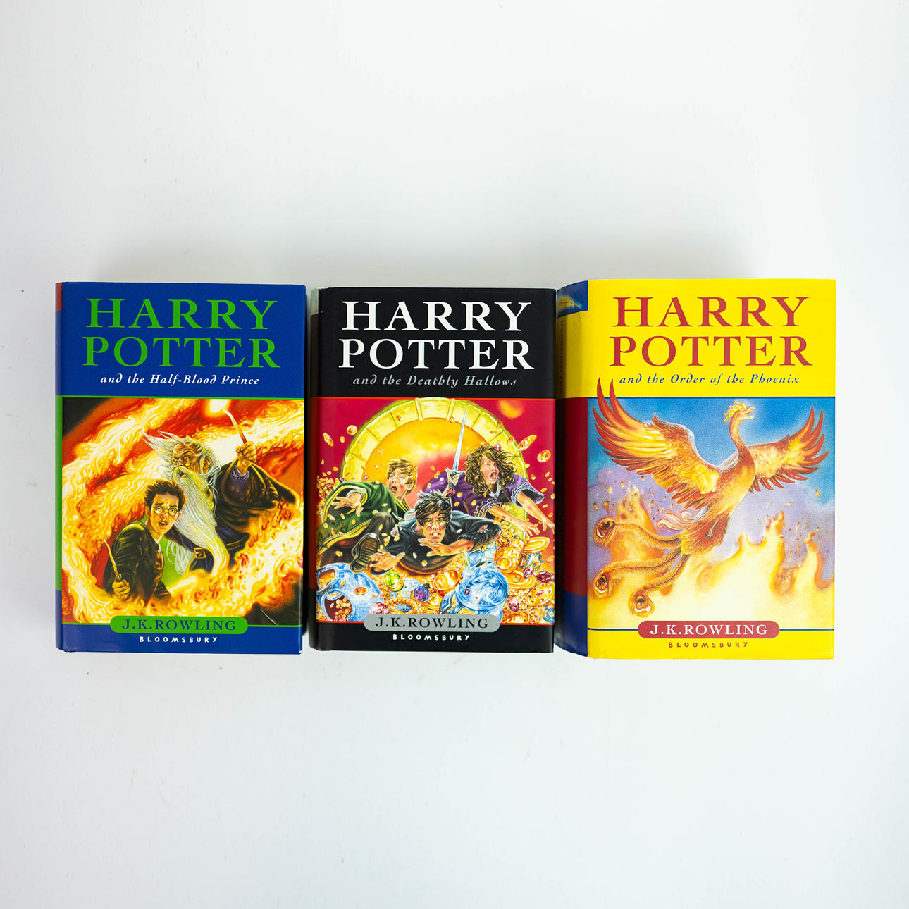 J. K. ROWLING, THREE 1ST EDITION HARRY POTTER BOOKS (3).