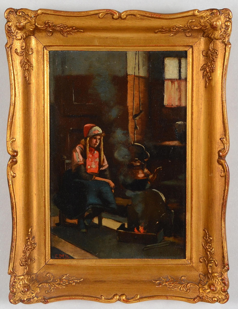 ELSA MAARTMANN BESKOW. TILLSKRIVEN. Olja på pannå.