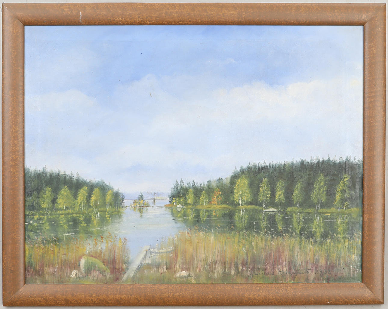 MARINUS KIRKEGAARD. oil on canvas, signed. dated 1938.