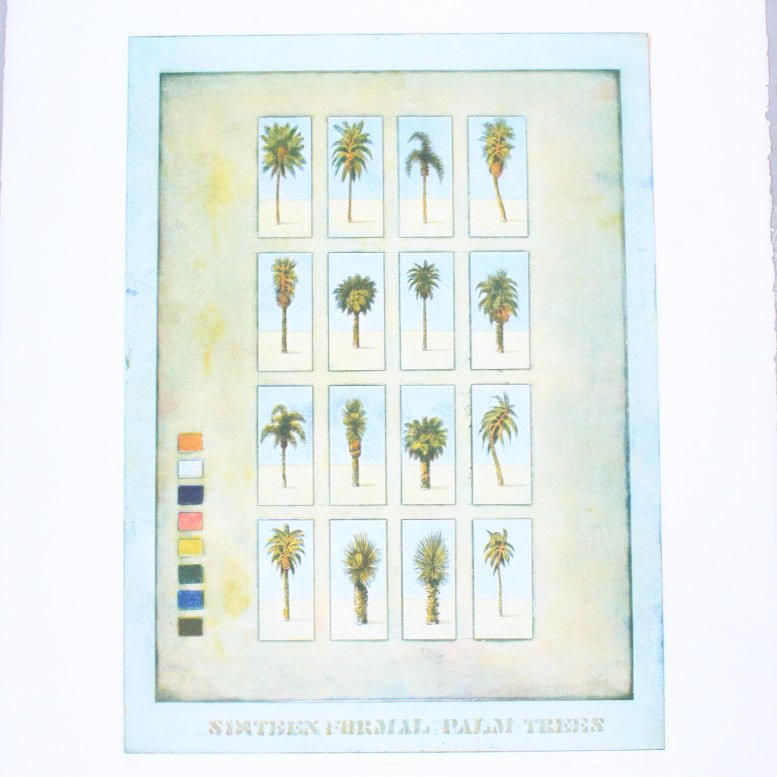 TERRY WILSON (1948). Color lithograph, “Palm Trees” signed, Ed. 14/100.