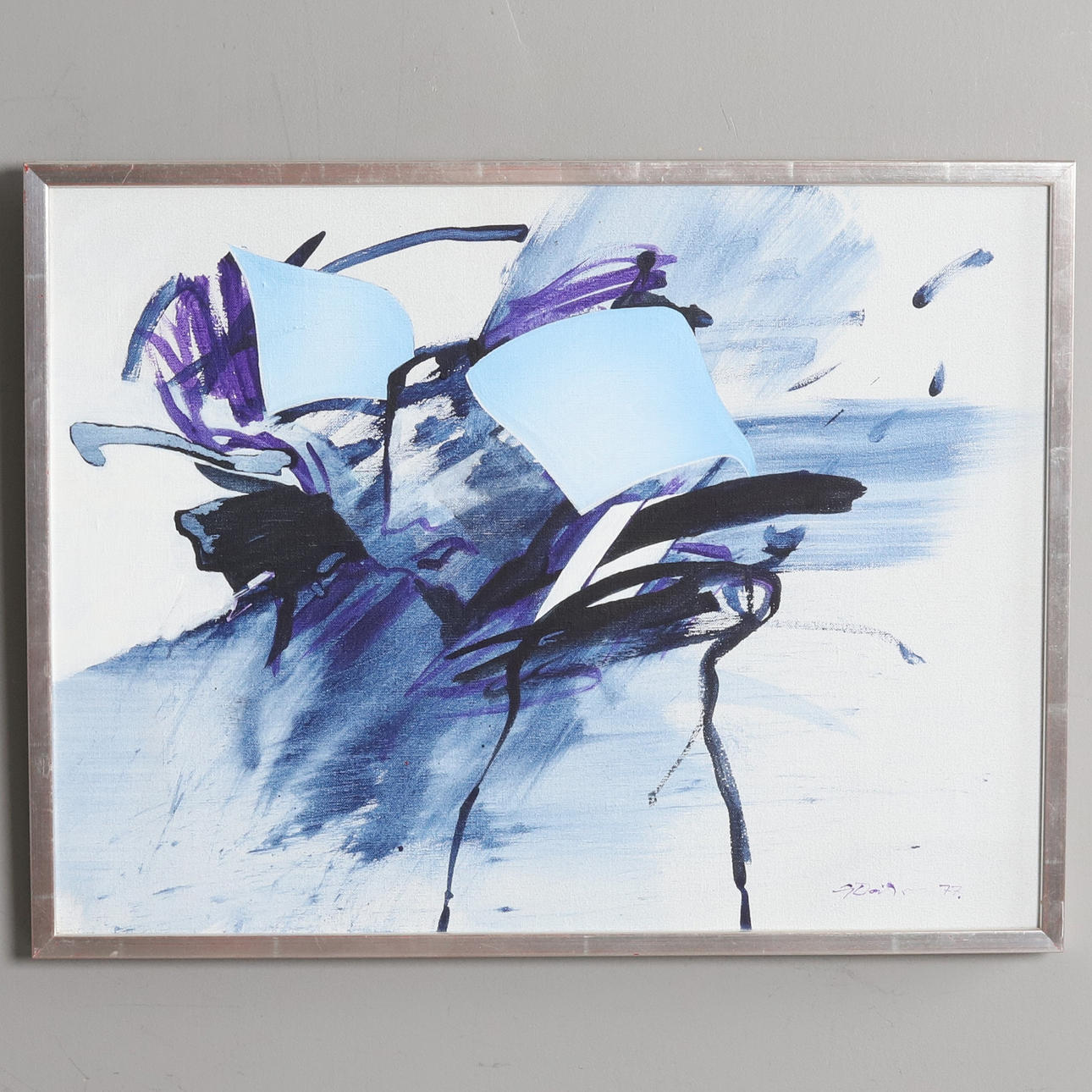 GÖRAN DANIELSSON (1937-2011). ACRYLIC ON CANVAS, “Oh, sister”, signed & dated -77.