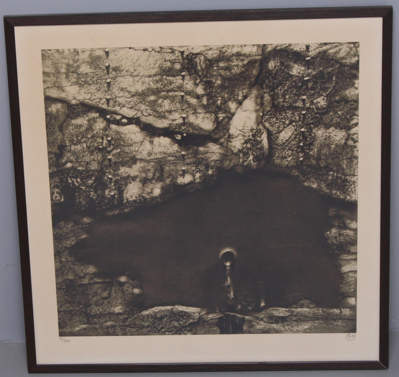 ROJ FRIBERG. Litografi, "Källan", signerad, numrerad 53/120 och daterad 76.