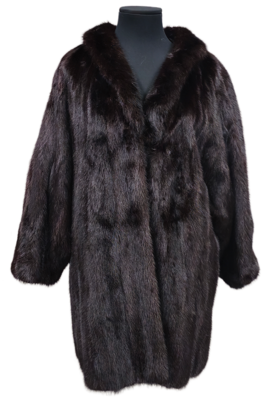 DARK MINK JACKET. BALCAZAR LEATHER GOODS.