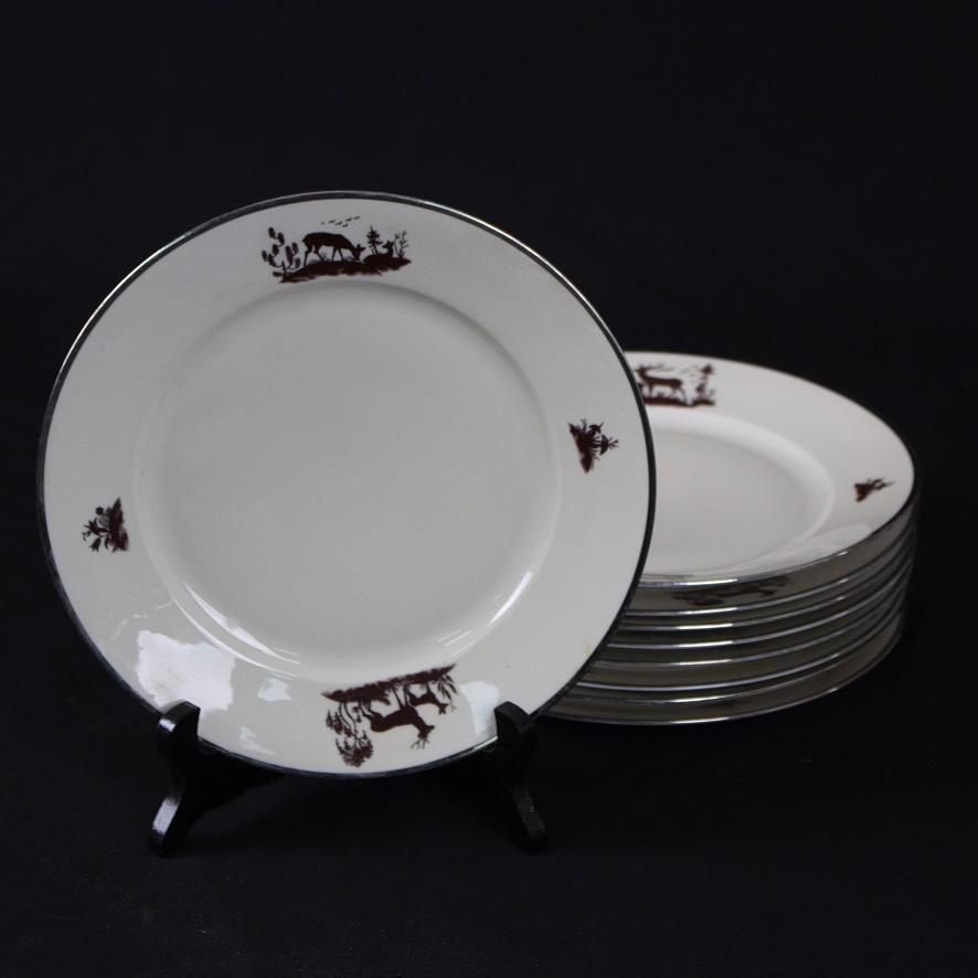 LEVYT, 9 kpl Posliini, KPM, Kööpenhaminan posliini.