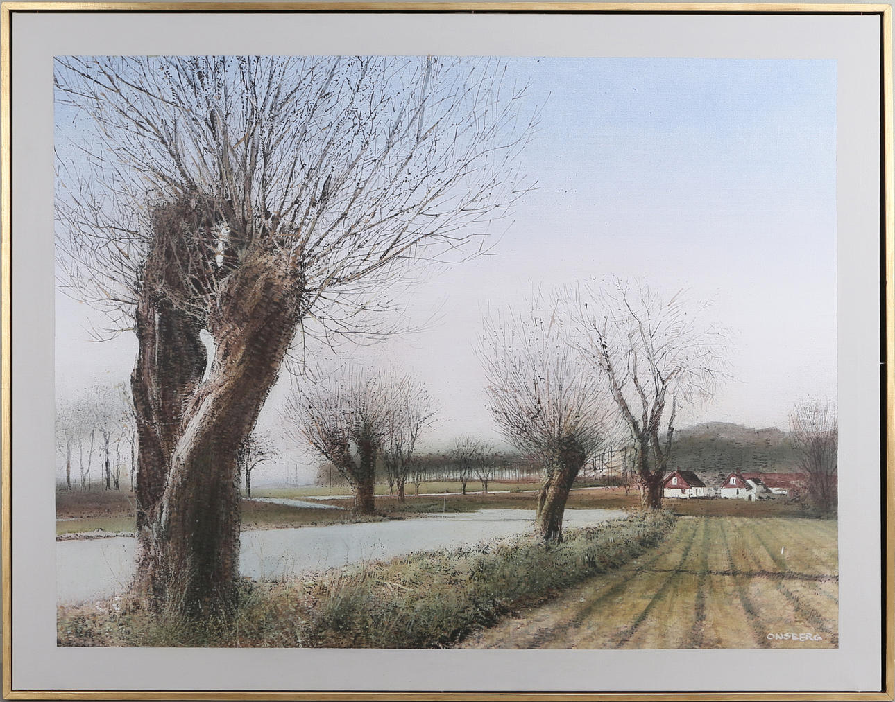 ULF ONSBERG. Skånskt landskap, olja på duk, signerad.