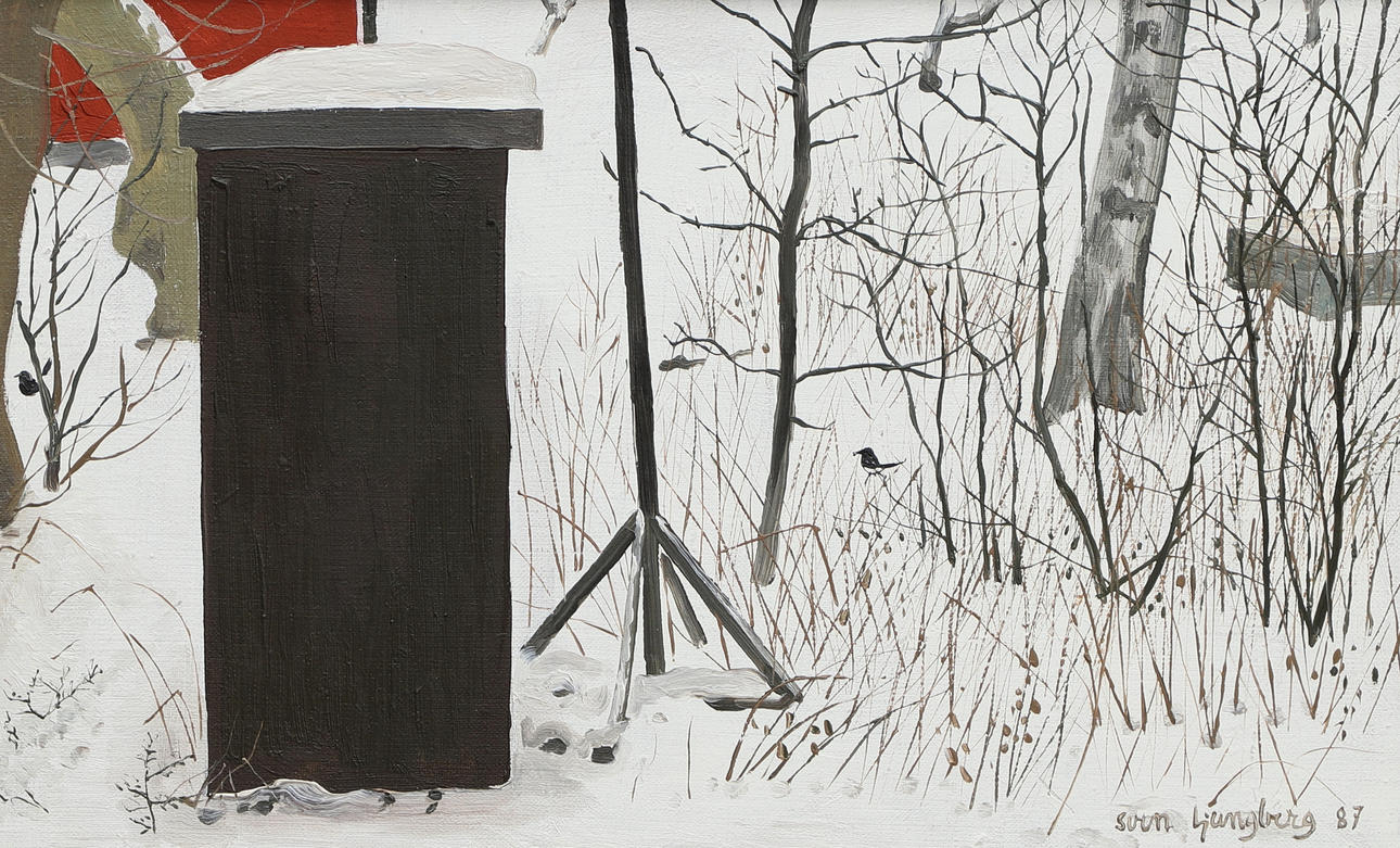 SVEN LJUNGBERG. Oil on canvas, conservatory, signed, dated 1987.