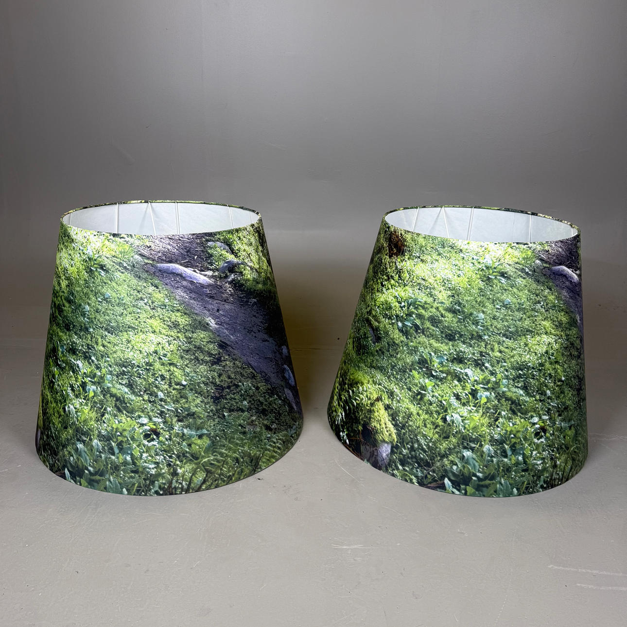 CEILING LIGHTS, a pair, height approx. 61 cm.