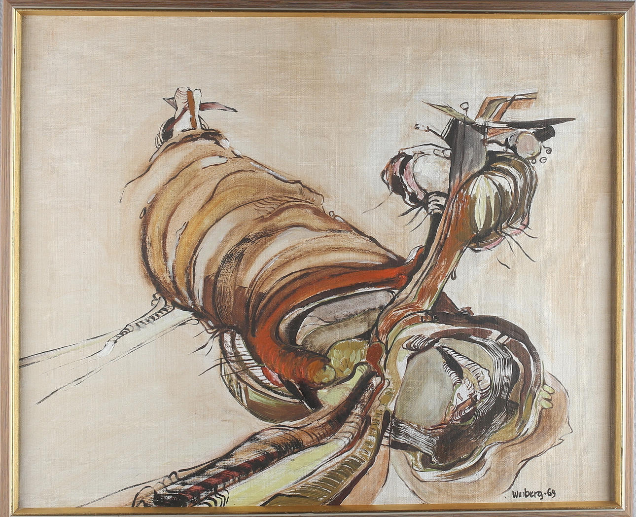BENGT WINBERG. "Jordsymbol", olja på duk, signerad samt daterad -69.