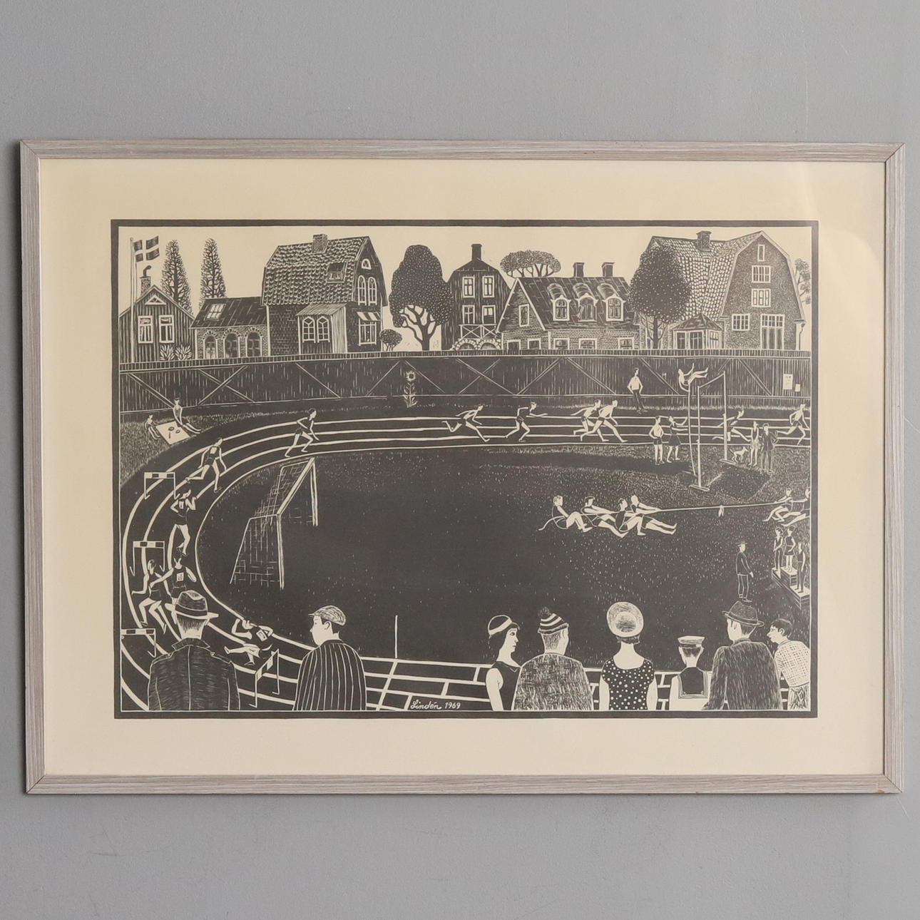 RAGNAR LINDÉN. GRAPHIC SHEET, signed & dated in print.