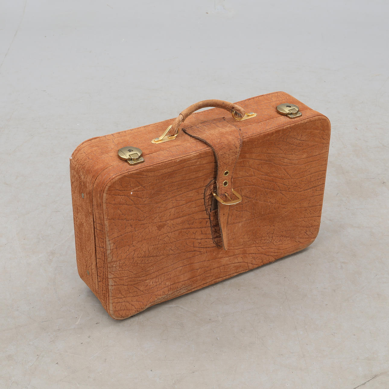 Suitcase, oxskin.
