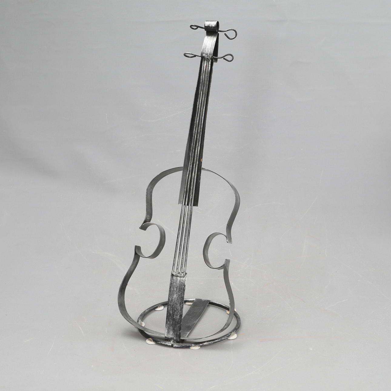SCULPTURE, metal, violin.