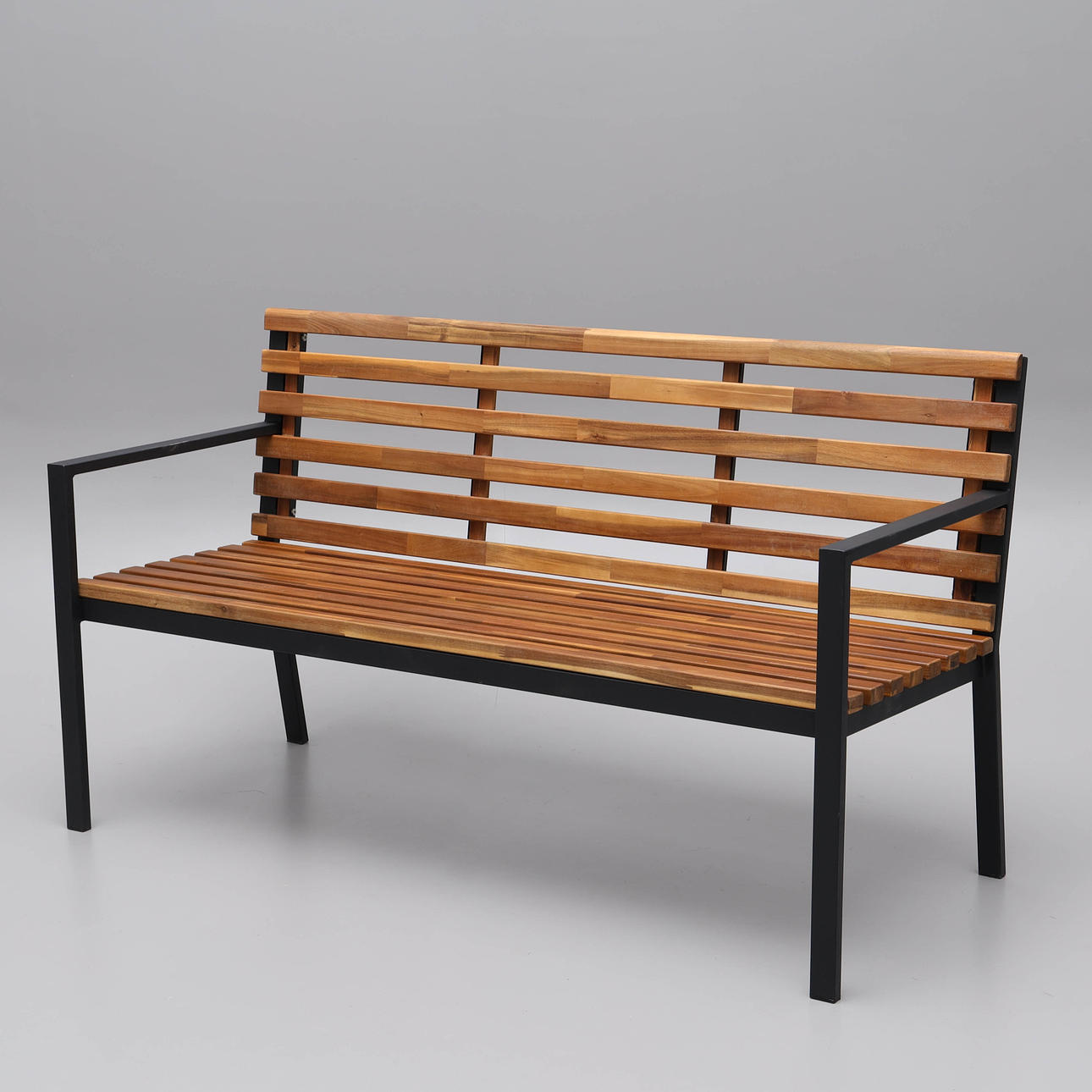 HAVESOFA, akacie, sortmalet metalramme, moderne.