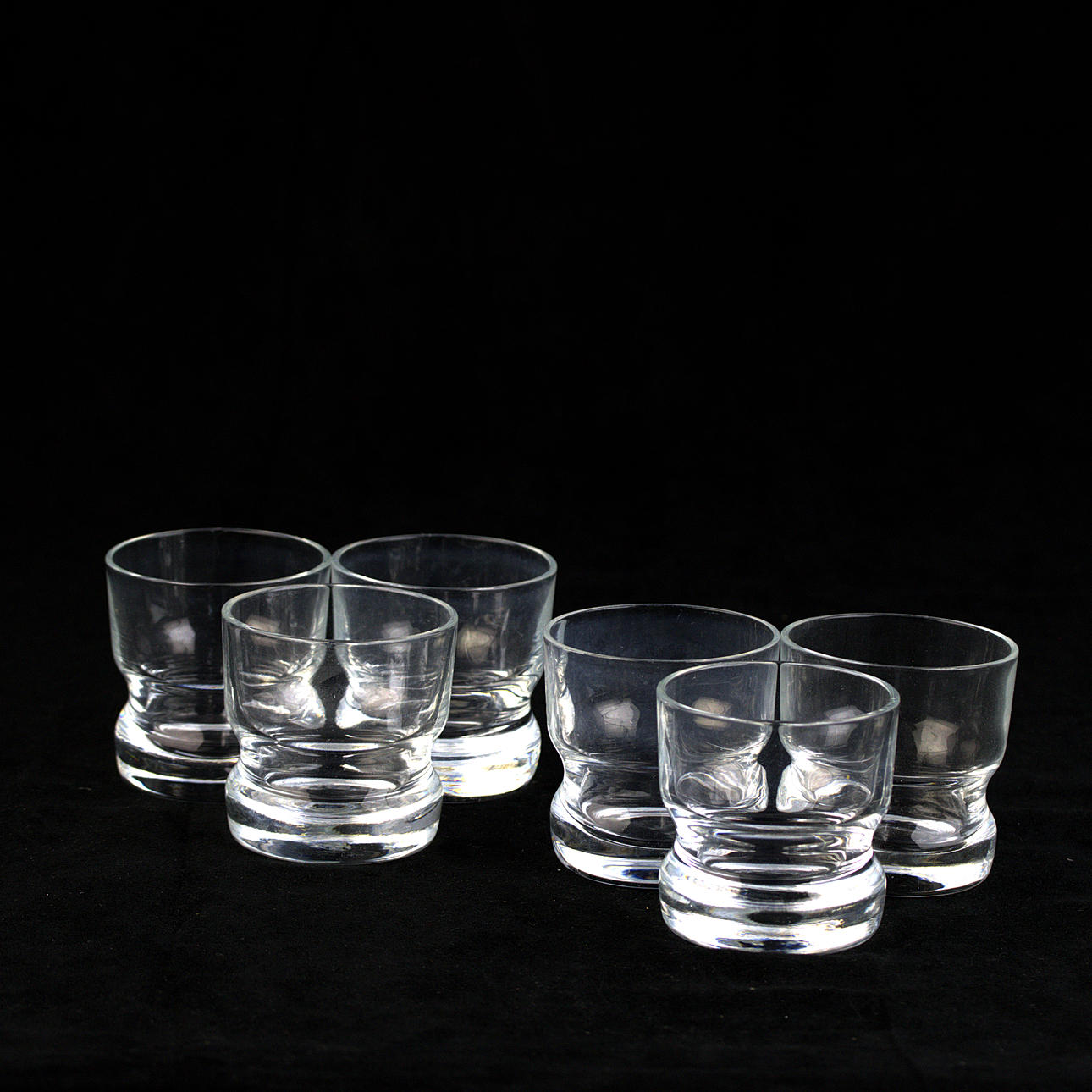 Whiskyglas, 6 dele, 1900-tal.