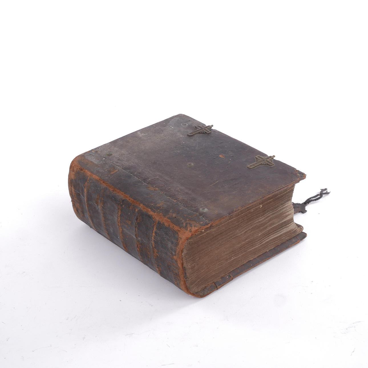 A Bible, bound in leather, Johan Edman, probably 1766.