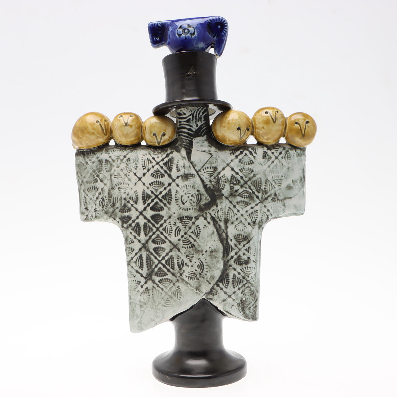 LISA LARSON. Figurine, “Scarecrow”, stoneware, Gustavsberg.