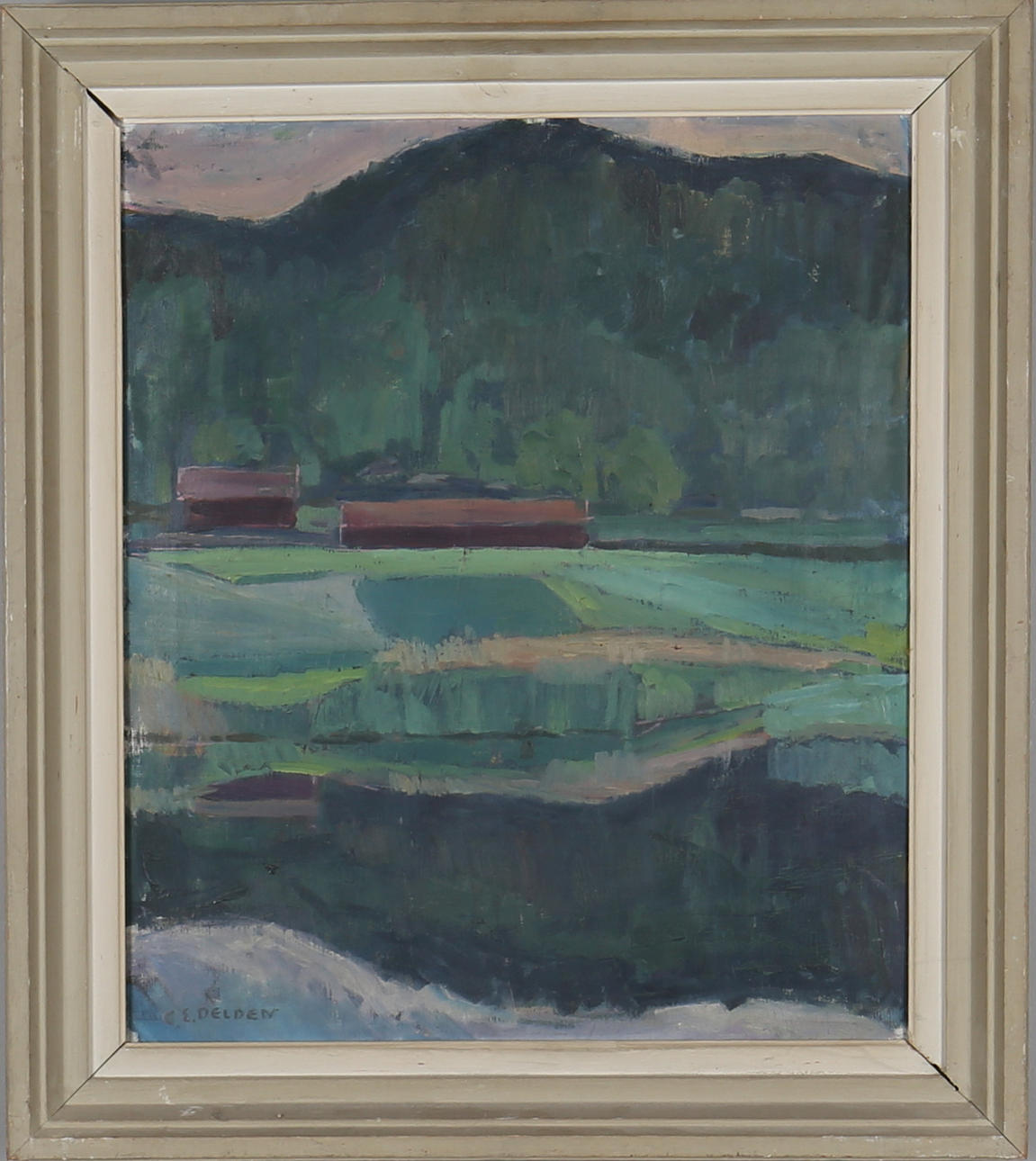 CARL DELDEN. olja på duk, signerad.