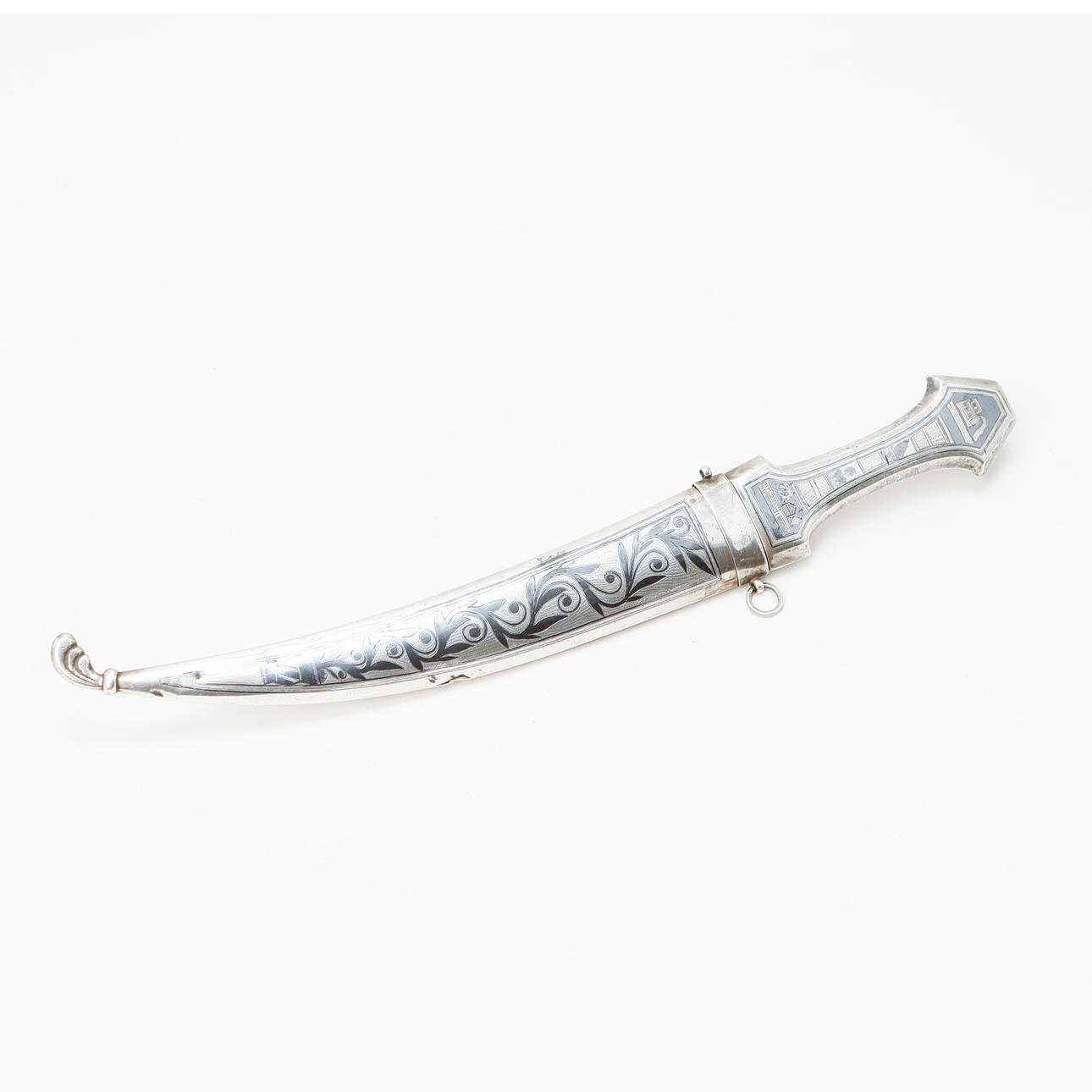 DAGGER, silver, niello, Iraq.