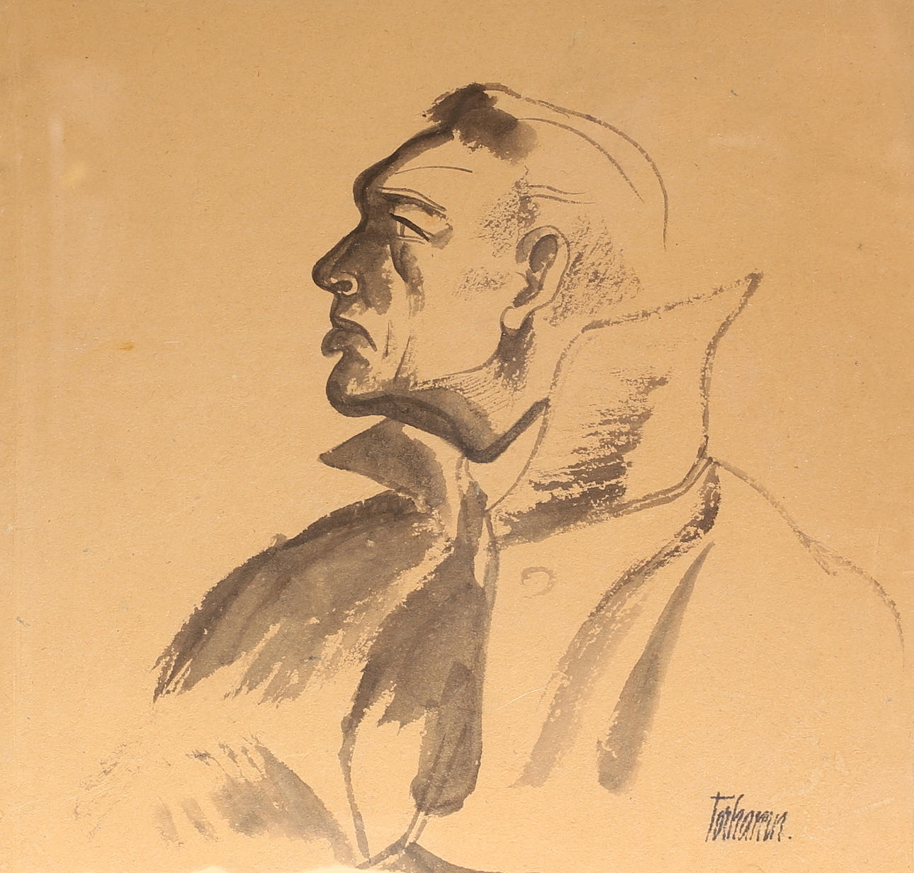 GUNNAR TORHAMN. Watercolor, signed.