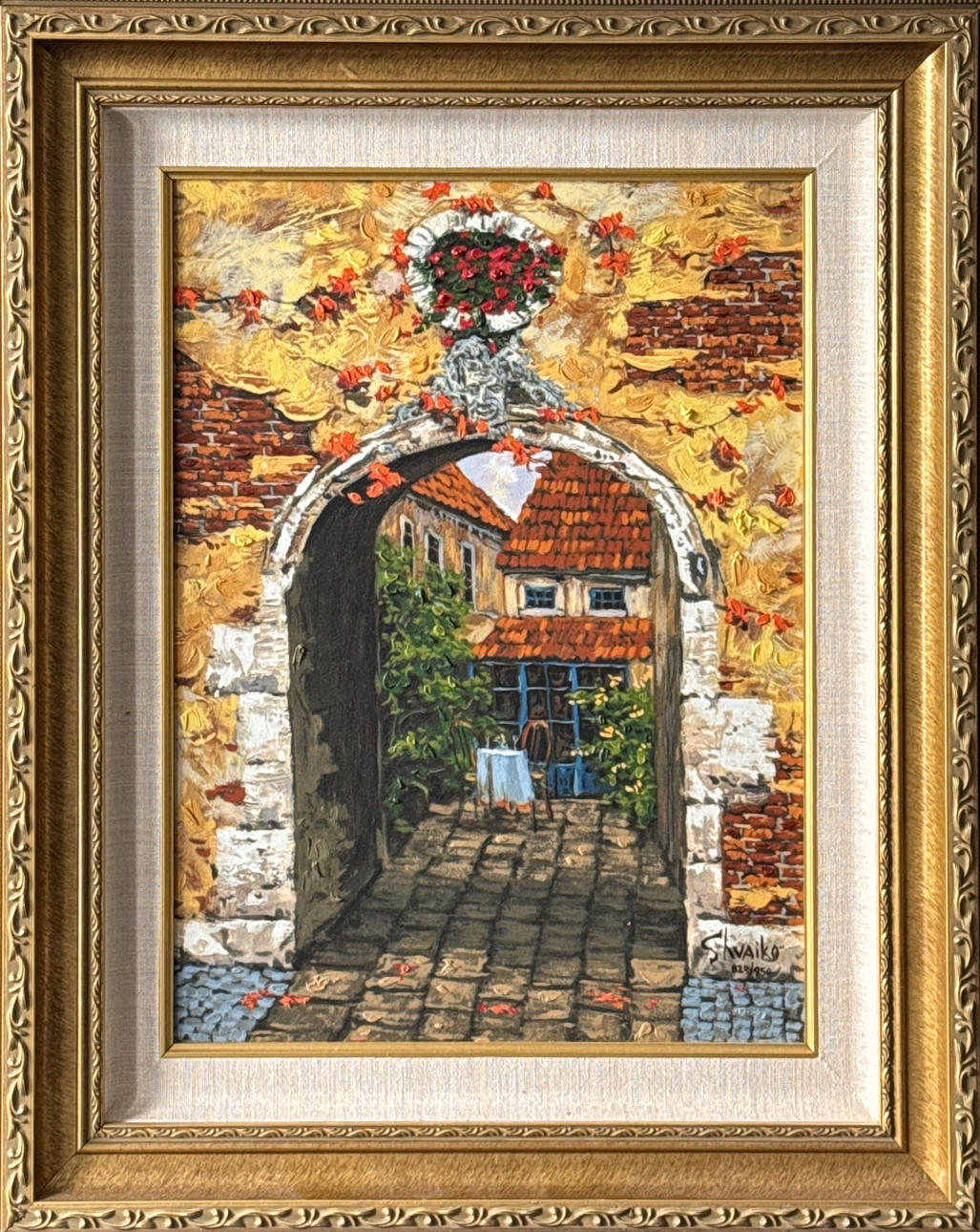 VIKTOR SHVAIKO. SERIGRAPH ON CANVAS.